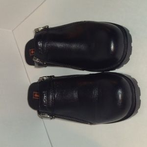 HARLEY-DAVIDSON mule clogs zip up size 9 color black